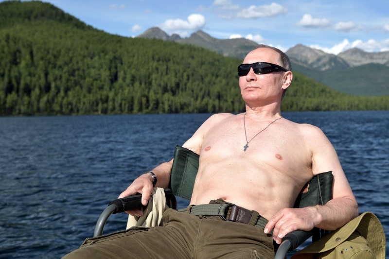 Путин на отдыхе в Туве