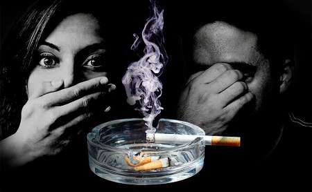 удалить запах сигарет
